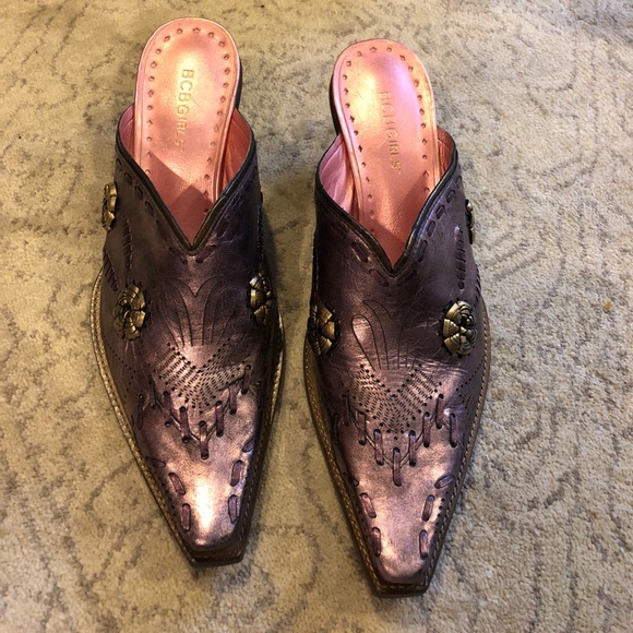 BCBGirls Shoes - BCBG cowboy mules